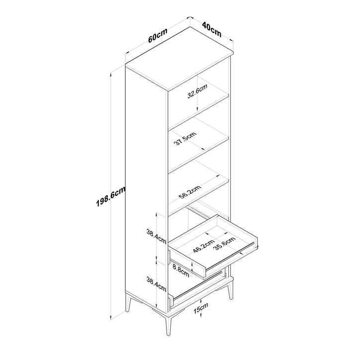 Hanah Home Armario Multiusos Blanco JE110 - 2945 Hanah Home Armario Multiusos Blanco JE110 - 2945